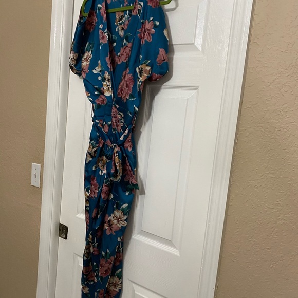 Zara Pants - Silk print jumpsuit